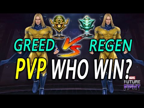 T3 Sentry [Greed] Vs T3 Sentry [Regen] 👉 Timeline Auto + Manual - Marvel Future Fight