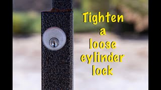 Tighten a Loose Cylinder Lock