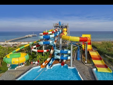 All waterslides at Limak Hotel Waterpark Northern Cyprus