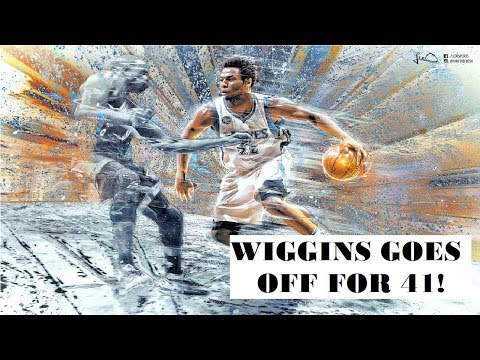 Andrew Wiggins ERUPTS for 41!! || Flashback Kansas vs West Virginia Highlights