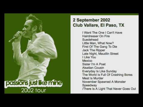 🎤 Morrissey - September 2, 2002 - El Paso, TX, US
