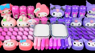 Download lagu Slime Lucu Sanrio 💜💗 My Melody dan Kuromi Bercampur dengan Slime Mengkilap  Satisfying ASMR mp3