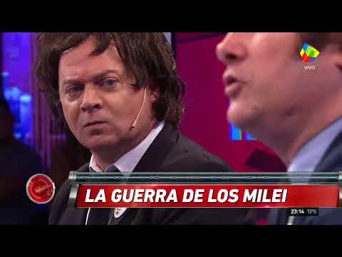 "La guerra de los Milei" hizo reír a todo "Intratables": Javier Milei se enfrenta a su imitador