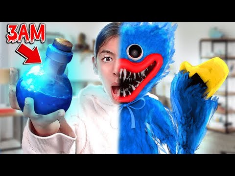 MY SISTER DRINKS POPPY PLAYTIME POTION IN REAL LIFE and MINECRAFT!