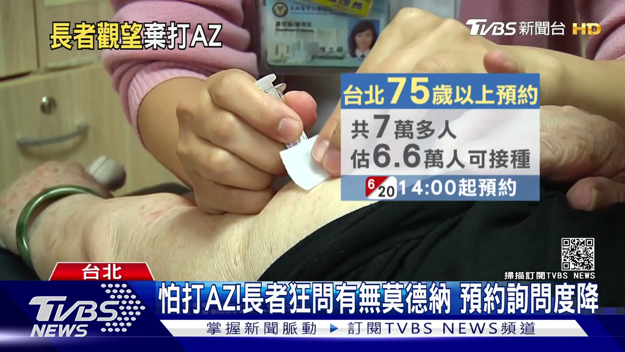 怕死!長者狂問有沒莫德納可打 台北75歲長者預約詢問度降
