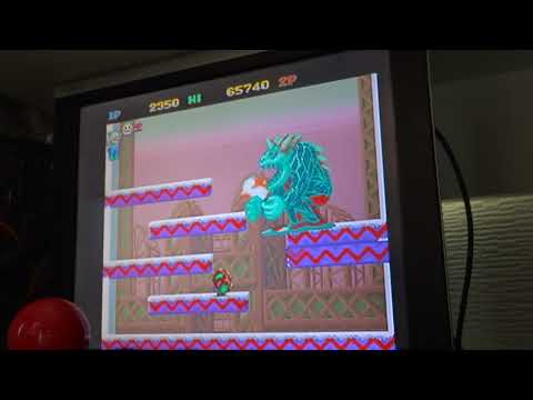 Snow Bros.  (1990) Toaplan: Arcade Gameplay (Actual Hardware)