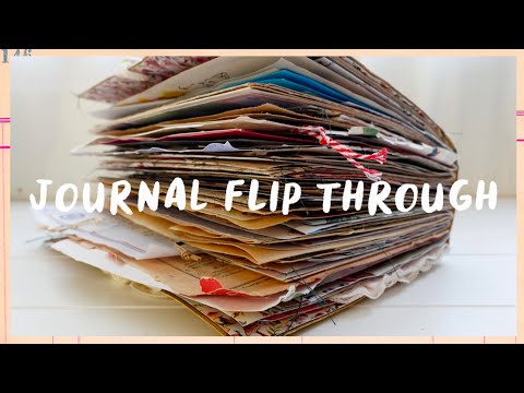 Journal Flip Through Completed Vintage Junk Journal My Personal Journal