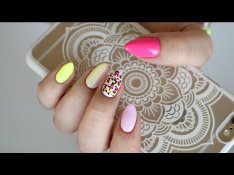 ✿ Wiosenne pastele i neony ✿ manicure hybrydowy  SEMILAC