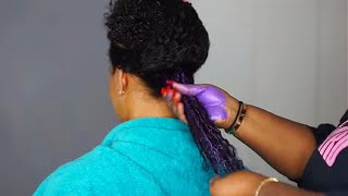 PURPLE HAIR IN MINUTES!