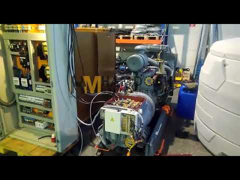 Notstromaggregat MAN 60 KVA Starten