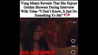 Download lagu Yung Miami Says She Loves ❤ Golden Showers 🚿 From Men, NOW watch people say that's nasty, #yungmiami mp3