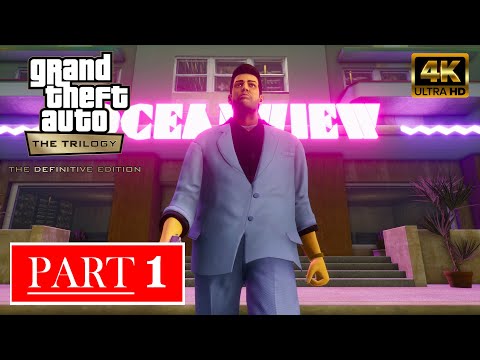 GTA Vice City Definitive Edition Gameplay Walkthrough Part 1 [4K 60FPS] - No Commentary