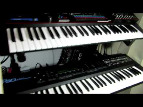 Bach Goldberg Variation No 11 with Roland Juno 60, Juno 106, JX-3P, and D-50