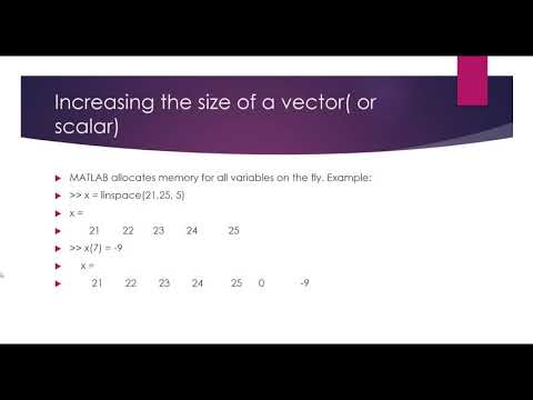 Matlab For Engineers Vectors