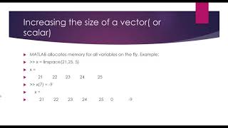 MATLAB For Engineers - Vectors