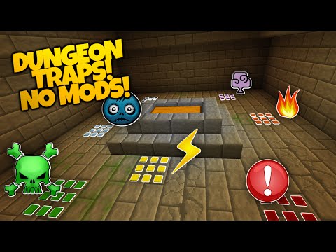 Minecraft | DUNGEON TRAPS! | NO MODS | Paralyze, Summon, & More! (Minecraft Dungeon Redstone Traps)