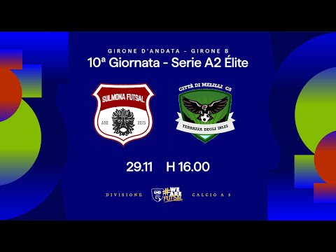 Sulmona Futsal-Città di Melilli 6-1 | 10ª giornata | Serie A2 Élite 2025/2026 - Girone B
