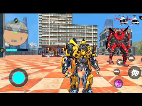 Optimus Prime Multiple Transformation Jet Robot Car Game 2021 #4 _ Andriod Gameplay Video