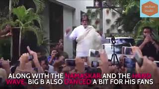 Amitabh Bachchan grooves to Badumbaaa at his Sunday rituals