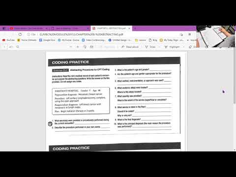 Chapter 8 mod 153 Abstracting a Medical Record