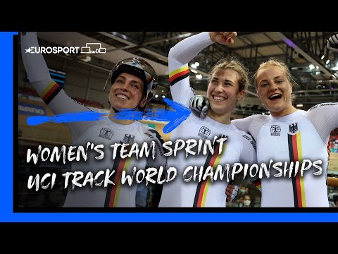 Germany break world record TWICE to win Women's Team Sprint gold | Eurosport