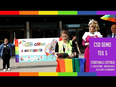 11. CSD Cottbus & NL | 2019 - Demo - Rede Jasmin Zschörneck (Sorbisch)