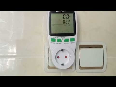 Ваттметр с АлиЭкспресс HiDance для измерения потребления электричества.