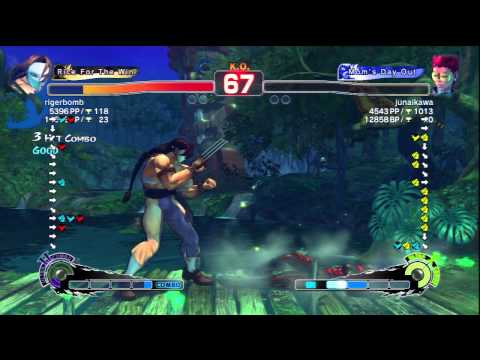 rigerbomb [Vega] Vs junaikawa [C.Viper] SSF4 AE Japanese Online Ranked Matches - PSN