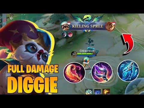FULL DAMAGE DIGGIE BUILD 2025 – BEST Build Diggie full damage 2025