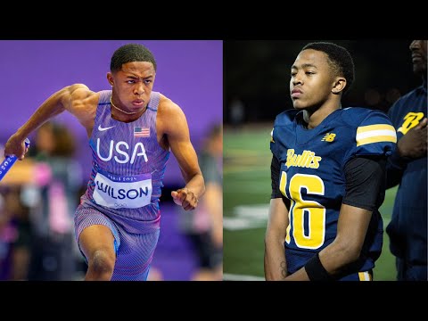 Quincy Wilson (track star) high school football highlights