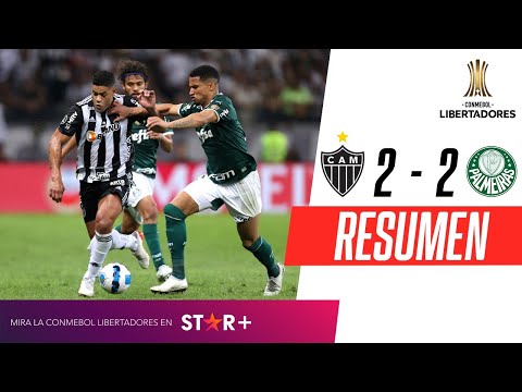 Video: Atlético Mineiro y Palmeiras empataron 2-2 por ida de cuartos de Copa Libertadores