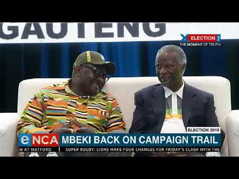 Mbeki back on campaign trail