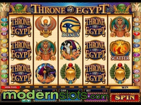 Throne of Egypt Slot Machine at ModernSlots.com