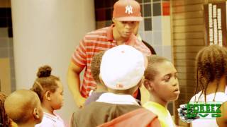 Papoose Giving Away School Supplies To The Kids @ Bedford Academy