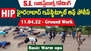 HIP-Ground Work || Basic Warm ups || Hyderabad Institute of Police || Dilsukhnagar, Hyderabad.