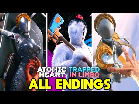 ATOMIC HEART + Trapped in Limbo DLC - ALL ENDINGS (True Ending, Good Ending, Bad Ending)