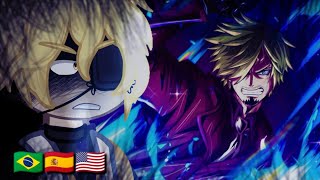 🇺🇸/🇪🇸/🇧🇷 Gravity Falls React to Dipper As Sanji – Gacha React