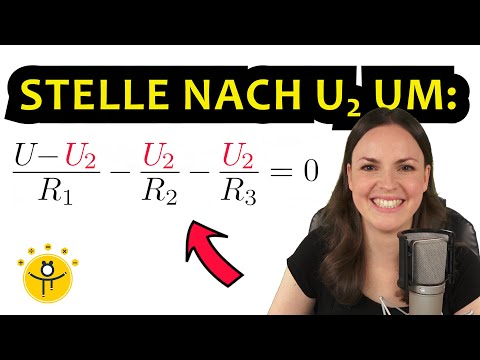 FORMELN umstellen Elektrotechnik – Spannungsteiler, Brüche