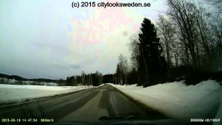 preview picture of video 'Härnösand 2015-03-19 Risnäsvägen delen Brån till Billsta'