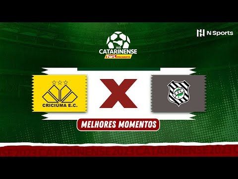 Gols e lances de Criciúma x Figueirense