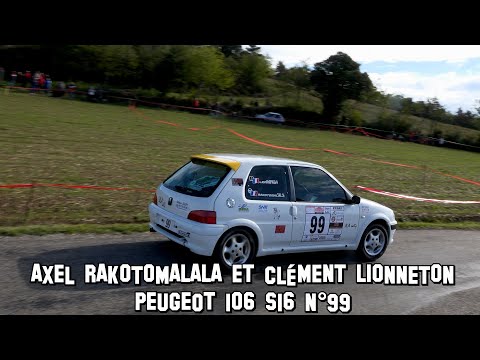 Rallye des Vallons Ardéchois 2022 - Peugeot 106 S16 N°99 - Axel RAKOTOMALALA et Clément LIONNETON
