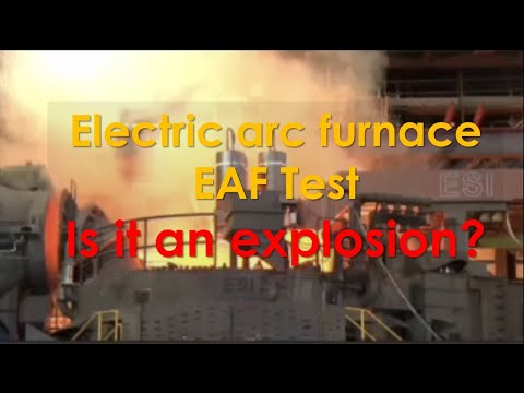 Electric arc furnace EAF steelmaking test