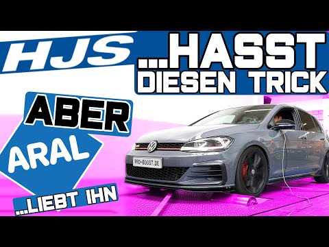 Golf 7 GTI TCR Tuning: Stage 1 bis 3 | HJS DOWNPIPE vs. 102 OKTAN?!