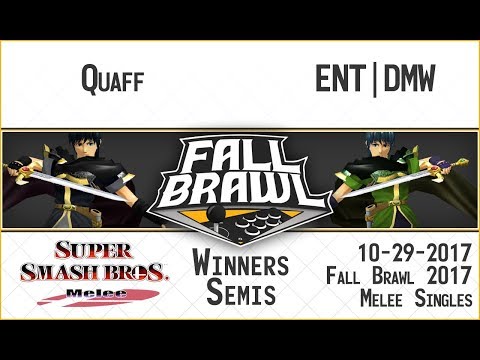 Fall Brawl 2017: Quaff vs. ENT | DMW (Marth Dittos) - SSBM Singles Winners Semis