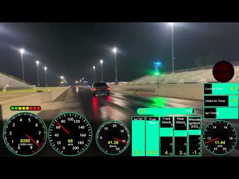 Kenny Dangler's Foxbody - Street car - 4.38/166mph - Data Overlay