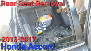 REAR Seat Removal (2013-2017) Honda Accord