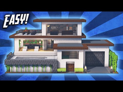 Minecraft: How To Build A Modern Mansion House Tutorial (#40)