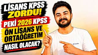 LİSANS KPSS ZORLADI! PEKİ ÖN LİSANS VE ORTAÖĞRETİMDE NE OLACAK? 🔥