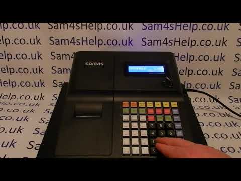 Sam45 Cash Register Receipt Header Message Programming ER-260BEJ / ER-260 Cash Register