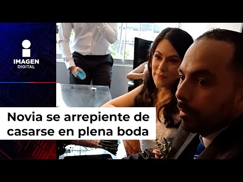 Novia se arrepintió de casarse en plena boda; “necesito un tiempo”